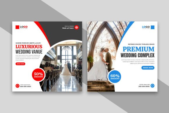 Download Luxury Wedding Venue Social Media Post - Social media Collection