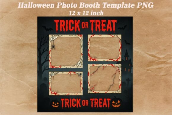 Download Halloween Photo Booth Template PNG - Premium Bundle