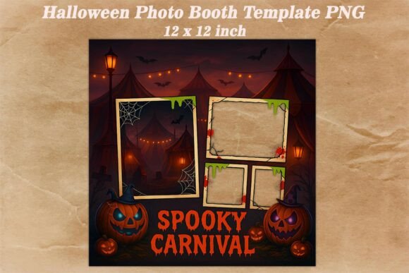 Download Halloween Photo Booth Template PNG - Premium Bundle
