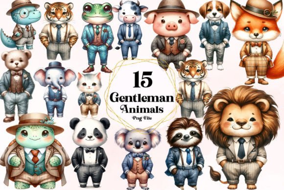 Download Gentleman Animals Sublimation - Gentleman Collection